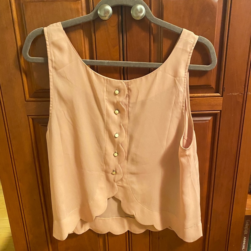 Neutral tone blouse from boutique